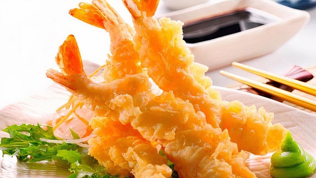 Shrimp Tempura · Five pieces shrimp.