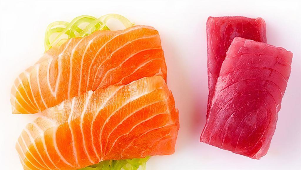 Sashimi - Mix Combo · Nine pieces assortment of ahi tuna, salmon & yellowtail.