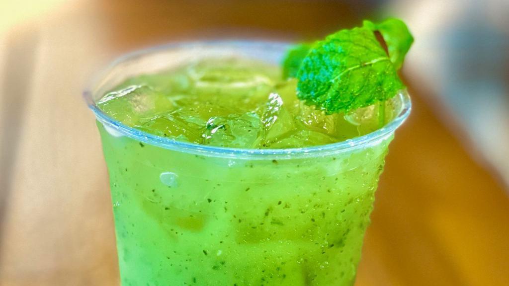 Cucumber Mint Yuzunade · Cucumber, Mint and Yuzu combined to make a refreshing drink.