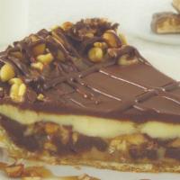 Snickers® Blitz Pie · The pie that eats like a candy bar! Large chunks of Snickers® bars, fudgy Brownie, caramel, ...