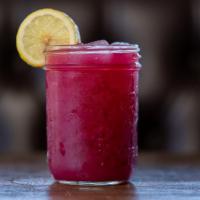 Blueberry Lemonade · Fresh Muddled Blueberries, fresh squeezed lemons, organic cane sugar and filtered water