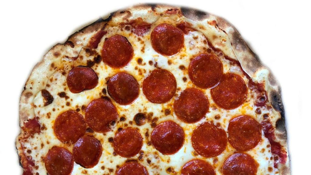Pepperoni Pizza · Marinara, Mozzarella, and Pepperoni on a 14