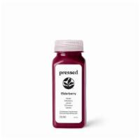 Elderberry Shot · What's in this juice? It's a blend of honey, elderberry, lemon, cinnamon and cloves. With a ...
