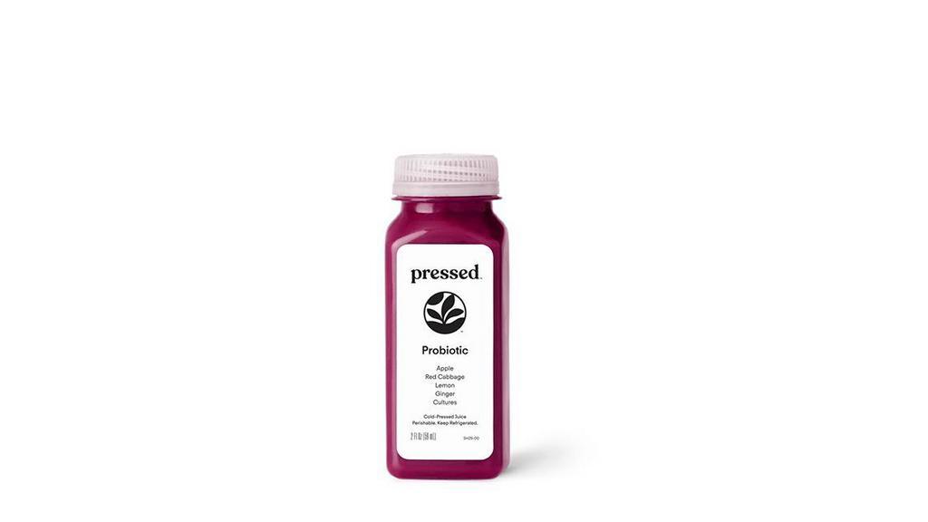 Probiotic Shot · What's in this juice? It's a blend of apple, red cabbage, lemon, ginger and probiotic. A tasty & easy-to-drink combination of probiotics & red cabbage with sweet apple & a light kick of ginger.