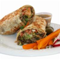 #20.  Burrito Plate · Your choice of carnitas, grilled chicken, adobada  or carne Asada