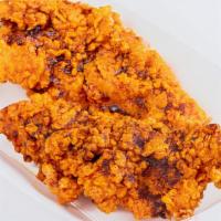 6 Large Chicken Tenders · Hand Battered using our special breading recipe, these all white meat tenders are crispy on ...