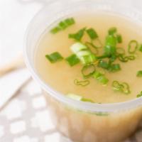 Miso Soup · served with green onions and tofu