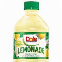Bottle Dole Regular Lemonade · 20 oz. Made with real juice and sugar