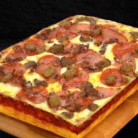 Piara Personal Pan Meat Lovers Pizza · Pepperoni, Ham, Sausage, Beef and Bacon