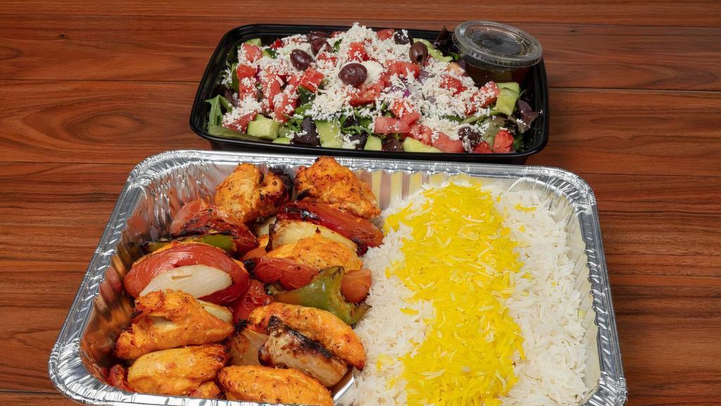 Family Combo (2) · 2 Chicken Skewers Served with Choice of Any Two Sides. Feeds up to 3 people.