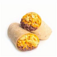 Breakfast Burrito · Egg, cheese and beans