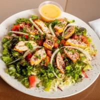 Chicken Kebob With Green Salad · 