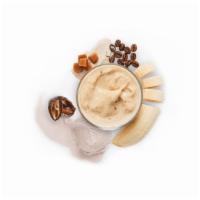 Salted Caramel Junction · Ground Coffee Blend, Freshly made Caramel, Dates, Banana, & Vanilla Yoghurt.
