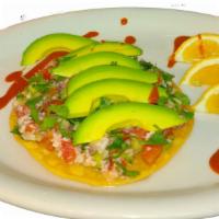 Fish Ceviche · Fresh shrimp marinated in lemon juice curing the shrimp and denaturing the proteins and beco...