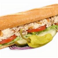 #28 Tuna Almond Baguette · 