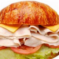 Turkey Sandwich On A Croissant · 