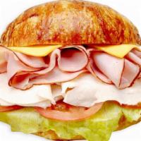 Ham & Turkey Sandwich On A Croissant · 