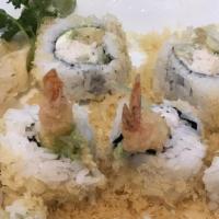 Crunch Roll · Shrimp tempura, crab with crunch.