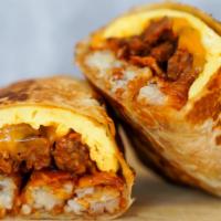 Sausage Breakfast Burrito · Sausage, Scrambled Eggs, Hash Browns and Cheese