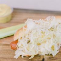 Kraut Dogg · Sauerkraut and plain mustard.