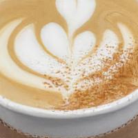 Vanilla Cinnamon Latte · Espresso with organic vanilla syrup, cinnamon and milk of choice