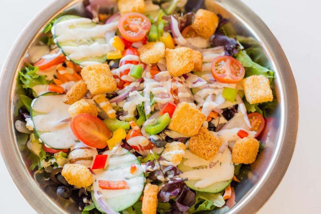Make Your Own Salad · make your own classic with your choice of greens, cheese, veggies, protein, toppers, dressing and breadstick