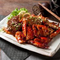Spicy Raw Crab · Raw crab marinated with special spicy house sauce. (양념게장)