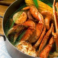 Joe'S Classic Steampot · Dungeness crab, sweet snow crab, shrimp and smoked sausage, Old Bay®.