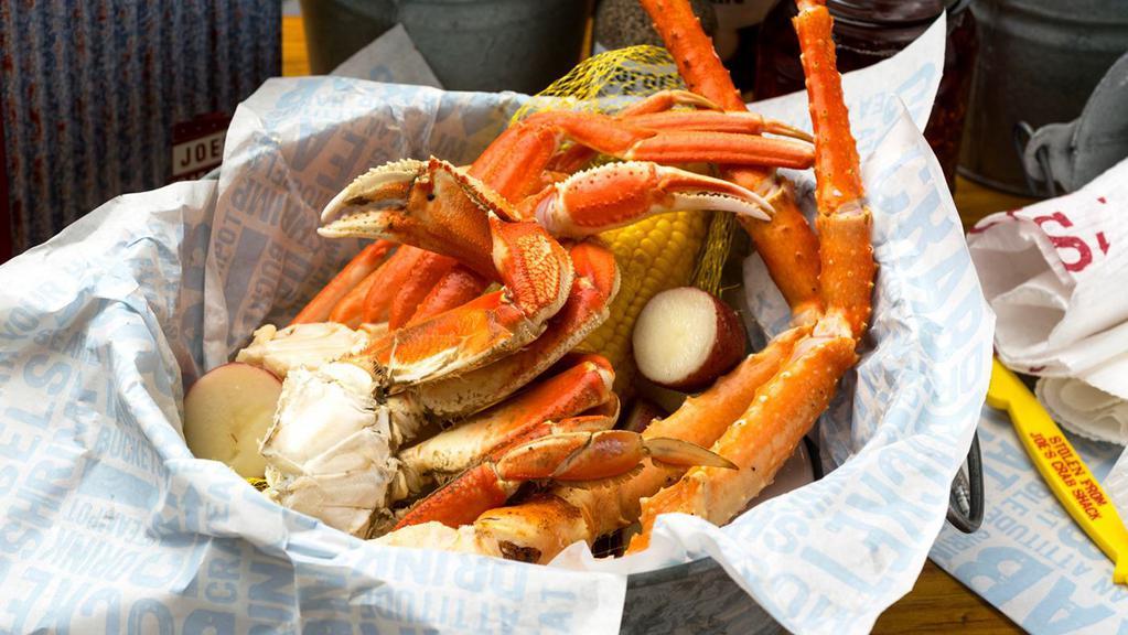Crab Daddy Feast Crab Bucket · Snow, Dungeness and King Crab.