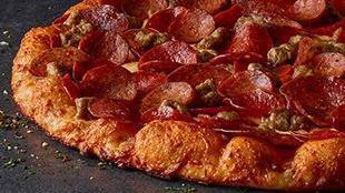 Original Montague'S All Meat Marvel · Four marvelous meats an absolute meat fest! Italian sausage, pepperoni, salami, linguica on zesty red sauce.