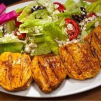 #10 Chicken Breast W/Greek Salad · Chicken Breast served Greek Salad