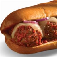 Meatball · Toasted. Traditional Meatballs, Marinara Sauce, Melted Provolone. 810 Calories.