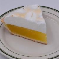 Lemon Meringue · 1 slice of our refreshing lemon meringue pie.