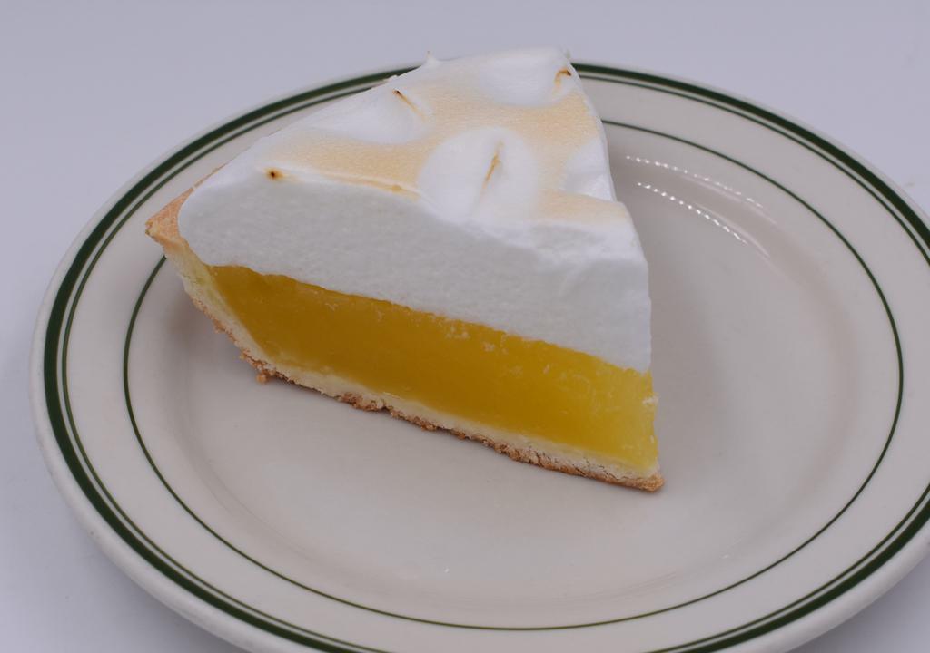 Lemon Meringue · 1 slice of our refreshing lemon meringue pie.