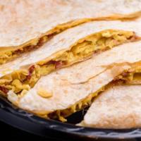 Breakfast Quesadilla · Choice of bacon, ham or sausage and egg.