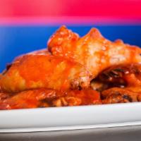 40 Wings · Our Jumbo sized seasoned chicken wings are fried the tossed in your choice of sauce
