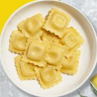 Gather The Ravioli  · Fresh ravioli cooked with your choice of sauce, veggies, and meats.