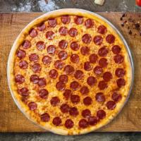 Some Pepp Of Color Pizza  · Pepperoni and mozzarella cheese baked on a hand-tossed dough