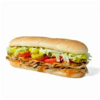 Unreal Albuturk’Y Sub · Unreal Roasted Turk’y, (V) Cheddar, Shredded Lettuce, Banana Peppers, Tomato, Pickles, (V) C...