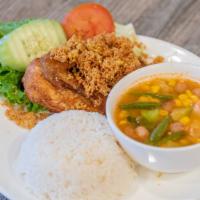 Sate Ayam (5 Pieces) · Chicken marinated with special sauce served with peanut sauce and cucumber salad.