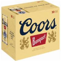 Coors Banquet Can (12 Oz X 30 Ct) · Malted in-house and brewed with 100% Rocky Mountain water and ingredients like high country ...