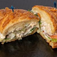 Chicken Salad Sandwich · On Croissant with Mayonnaise, Lettuce and Tomato.