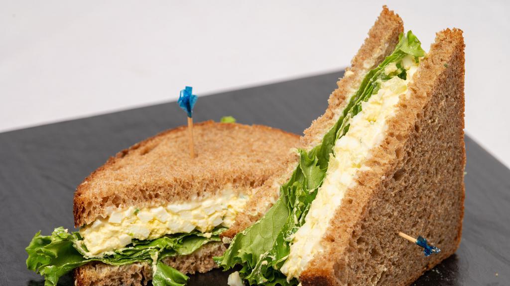 Egg Salad Sandwich · On fresh Buttermilk Whole Wheat bread.