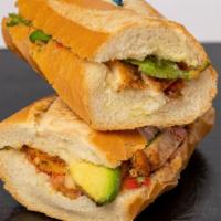 Baja Chicken · On our famous Baguette with dijon mayo spread, homemade salsa, avocado & grilled chicken bre...