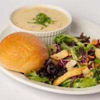 Soup & Salad · Choice of Soup Du Jour with choice of one salad: Tossed Green Salad
Fruit Salad
Pasta Salad ...
