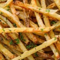 French Fries · Deep fried potatoes served with sauce.