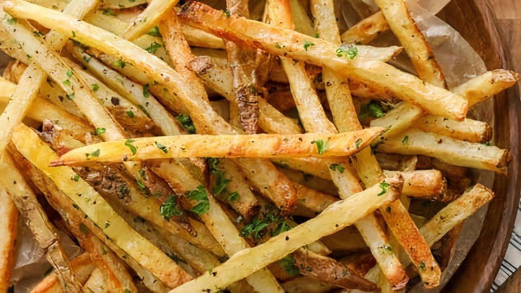 French Fries · Deep fried potatoes served with sauce.