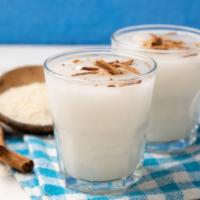 Horchata · Traditional Mexican beverage of rice, almonds, cinnamon, and sugar.