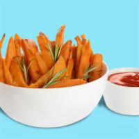 Fries King · Sweet potato fries can be deep fried to golden brown perfection served with ketchup