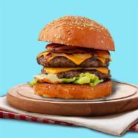 Big Boy Angus · Double stacked Angus beef patties built up classically with your choice of pickles, leaf let...